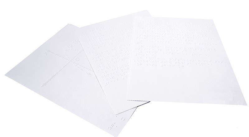 Бумага для печати рельефно-точечным шрифтом Брайля